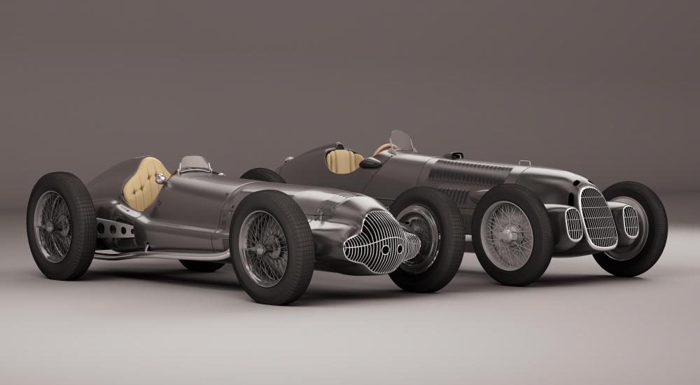 Large inline and V-12 to V-16 engines provided the race cars of the late 1930s with over 400 horsepower.