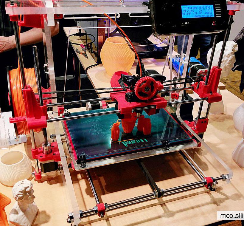 Modern 3d printers make 3d objects out of metal.