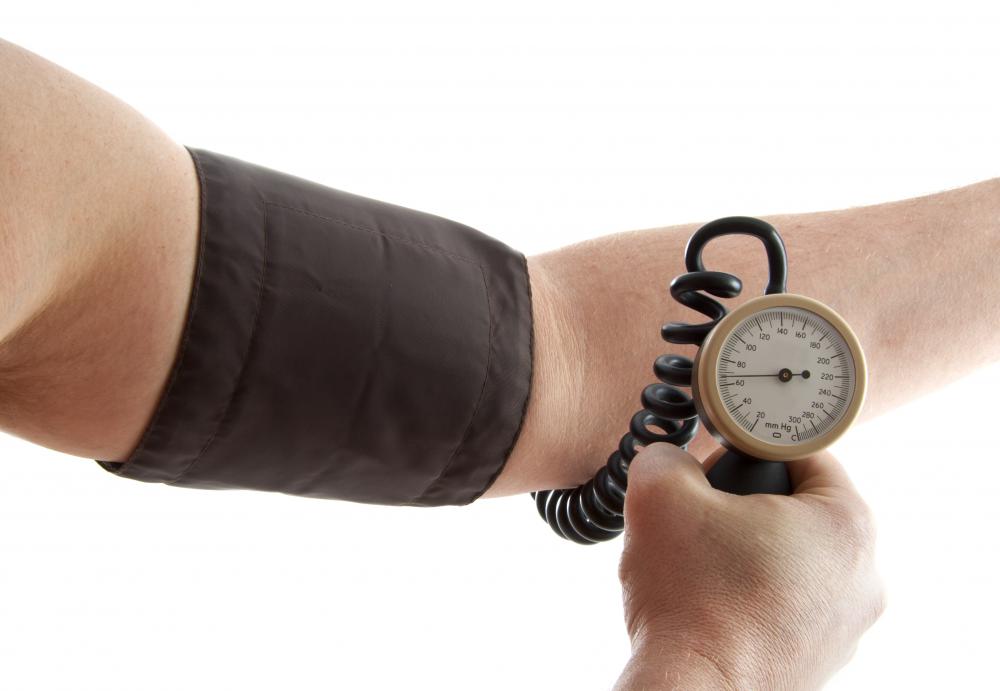 A sphygmomanometer is used to measure blood pressure.