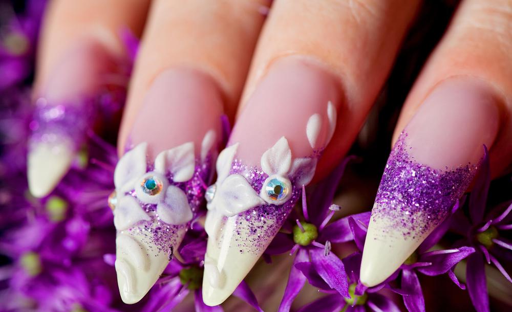 3D nail art is best done with nail glue.