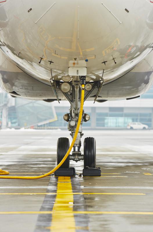 The bearing strength of an aircraft's landing gear must be considered carefully when the aircraft is designed.
