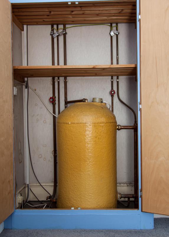 An airing cupboard may refer to a small closet that houses the elements of a heating system.