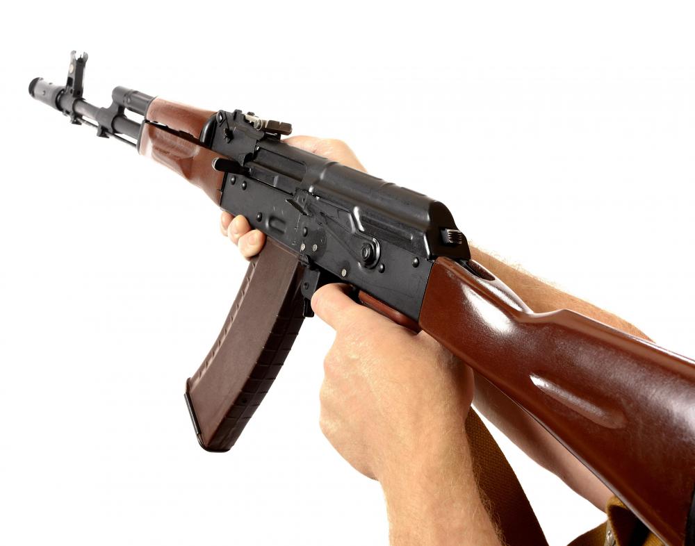Bakelite may be used in machine gun parts.