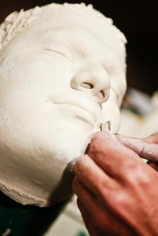 Alabaster is commonly used in sculpting because of its pliable nature.