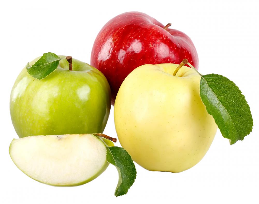 Apples are a good source of dietary fiber.