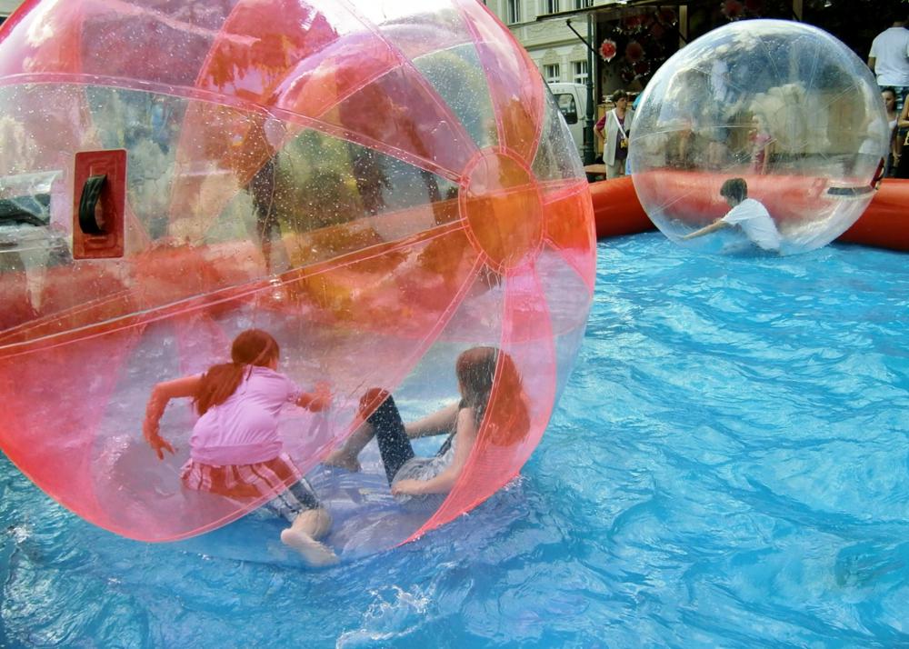 Zorbing on water is called "hydrozorbing" or "aquazorbing."