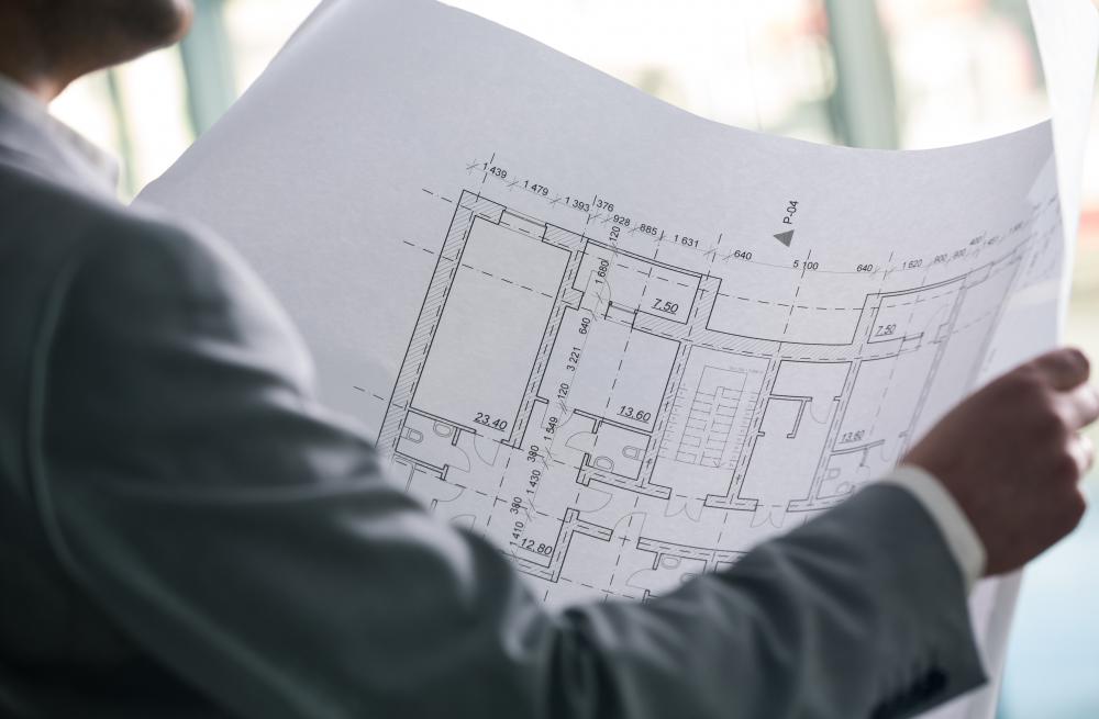 Drafting paper is used in the creation of blueprints.
