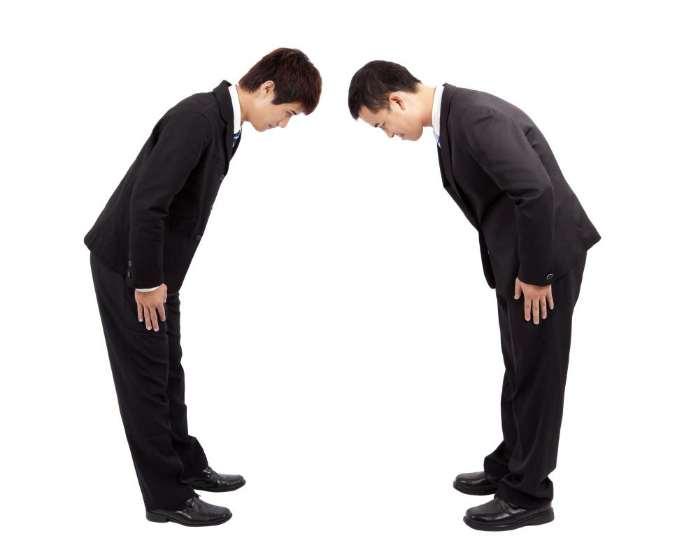 Different cultures have different manners, such as bowing as a sign of respect in Asian countries.