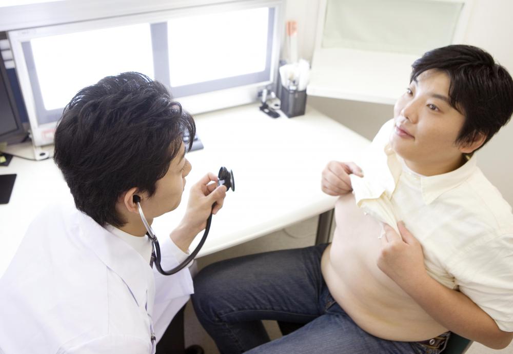 Listening to a patient's breathing may require the patient to allow the doctor unobstructed access to his or her chest.