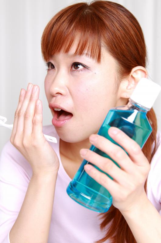 Regularly using mouthwash can help minimize bacterial infections that cause white gums.