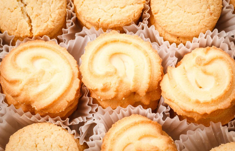 Baked goods might be sold at a silent auction.