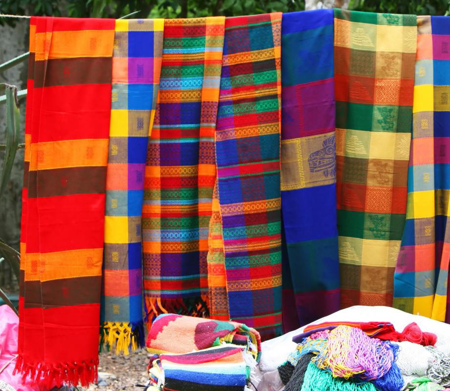 Serapes from Latin America are one type of shawl.