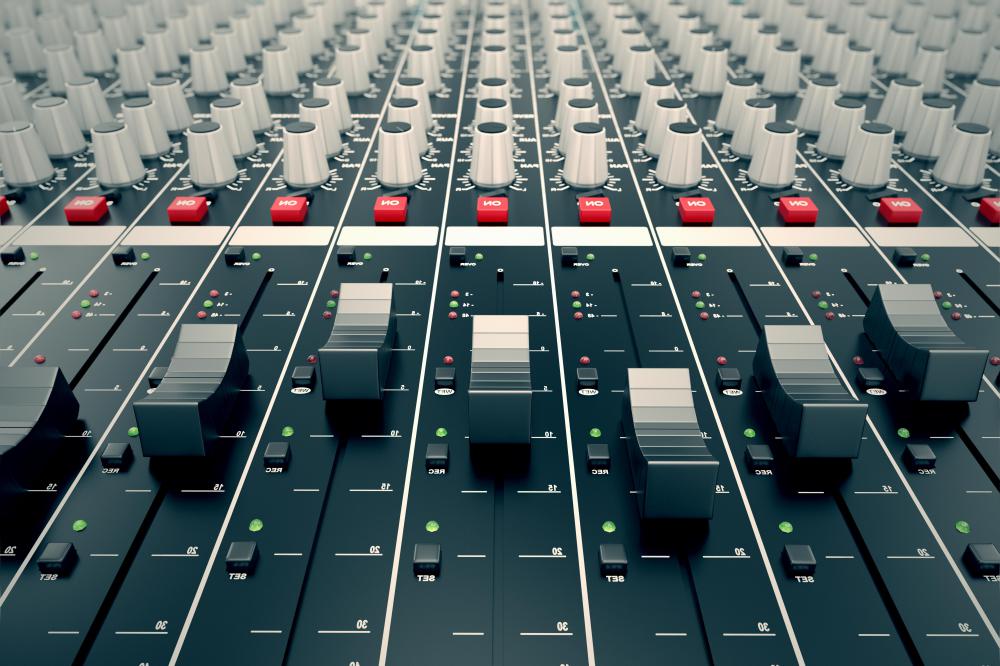 An audio mixer channels incoming audio signals while maintaining control over things like volume, tonality and placement.