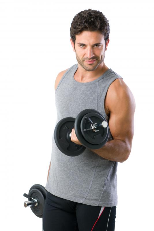 Weight lifting builds muscle strength.