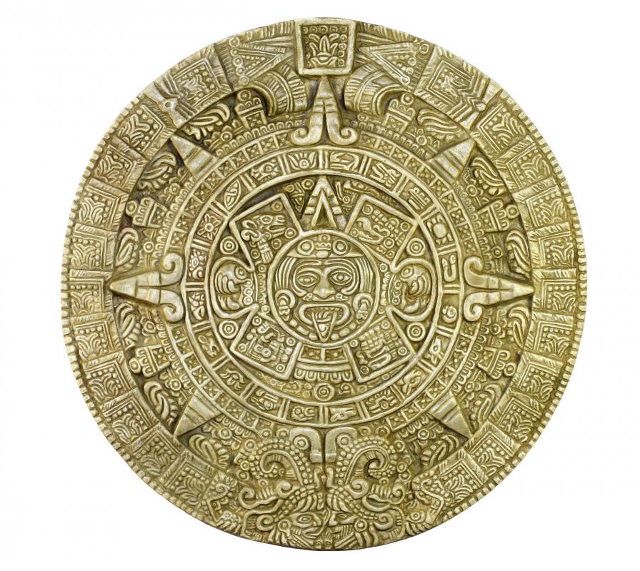 It is believed that the design of the Aztec calendar was derived from that used by the Mayans.