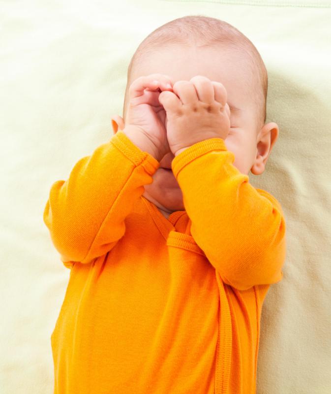 Thumb sucking is common in babies.