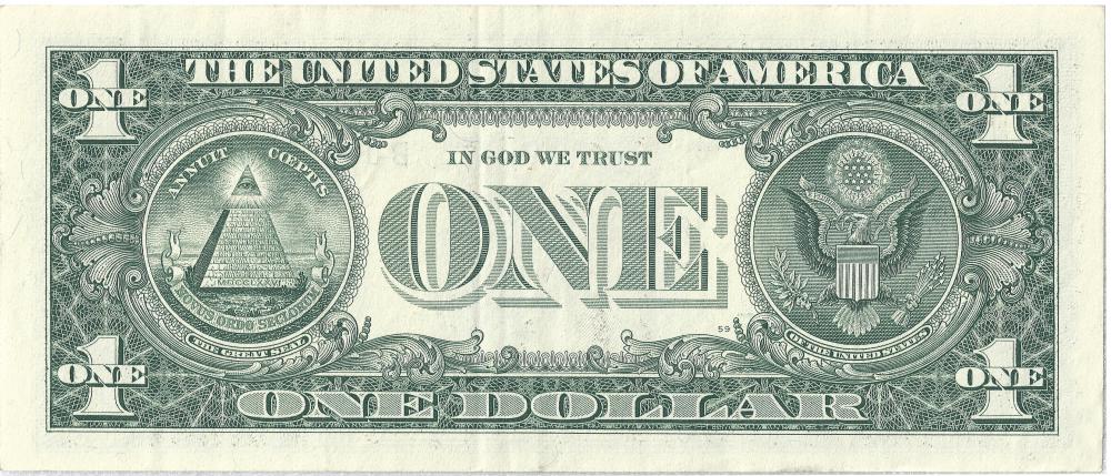 The design for the current one dollar bill - with the Great Seal, unfinished pyramid, and Eye of Providence - was first introduced in 1969.