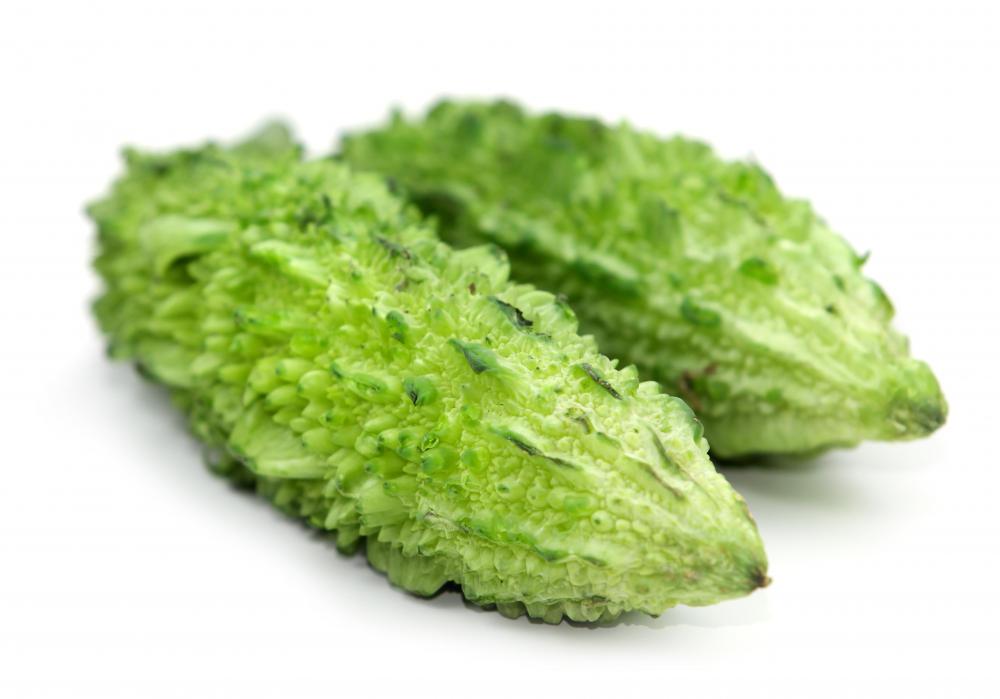 Balsam pear may also be referred to as bitter gourd or bitter melon.