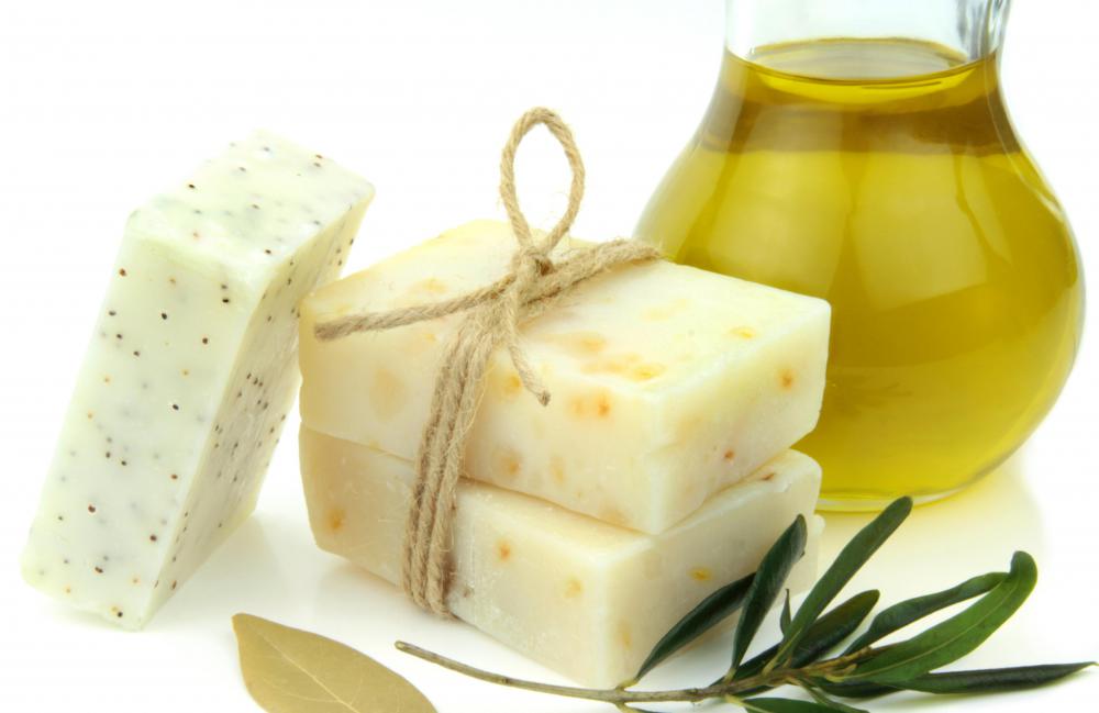 Shea butter is sometimes used in soap.