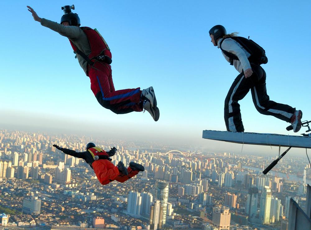 Extreme tourism activities may include base jumping.