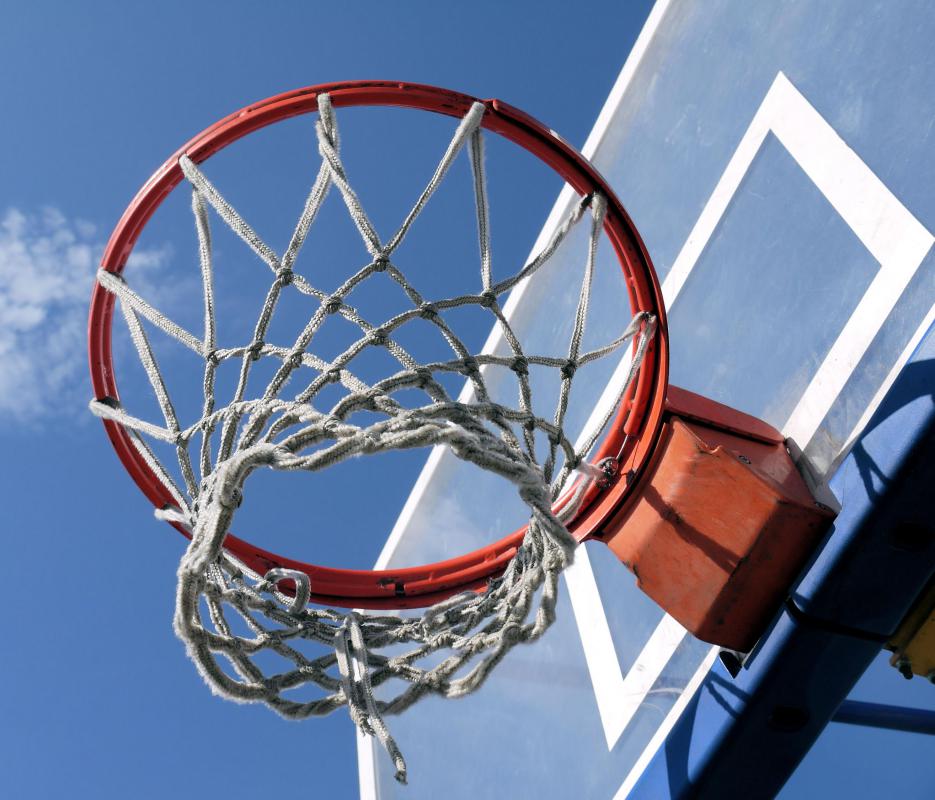 Basketball basket.