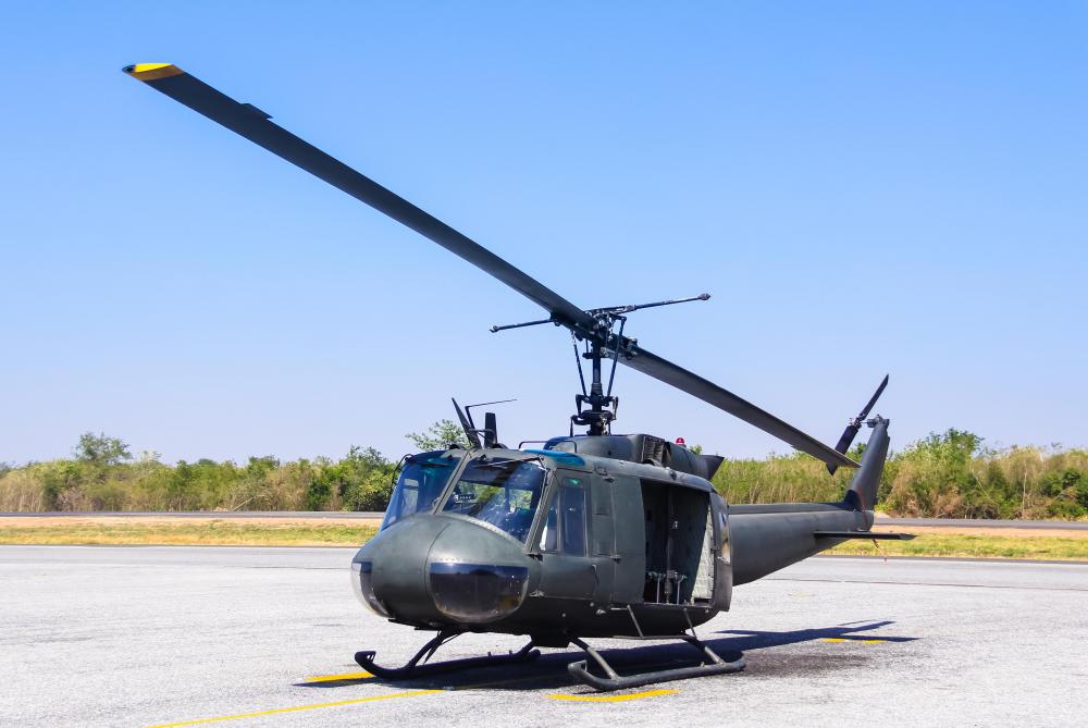 The United States relied heavily on helicopters such as the Bell UH-1 "Huey" to deliver troops to combat zones during the Vietnam war.