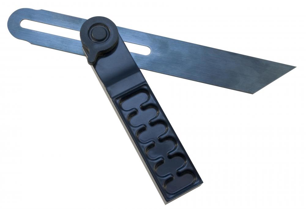 A sliding bevel is used in architecture and design.