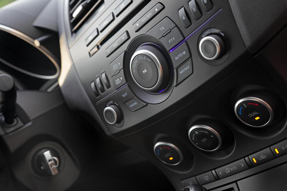 Anything purchased aftermarket, like a new stereo, must stay with the repossessed car.