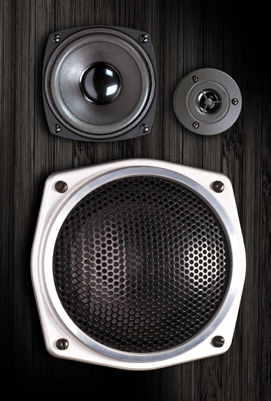 Enameled wire may be used in speakers.