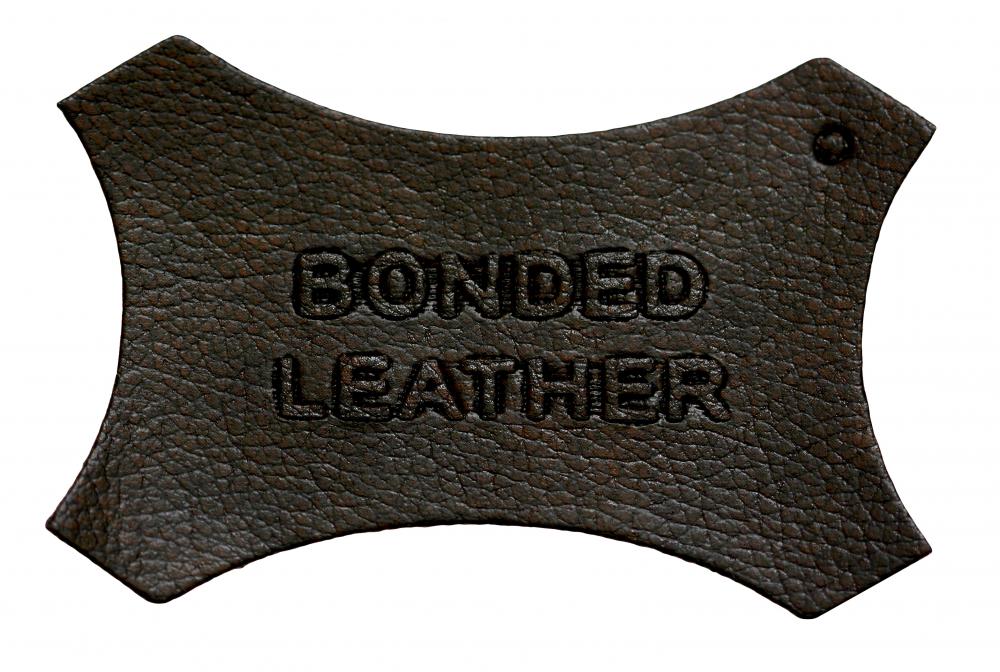 A swatch of bonded leather.