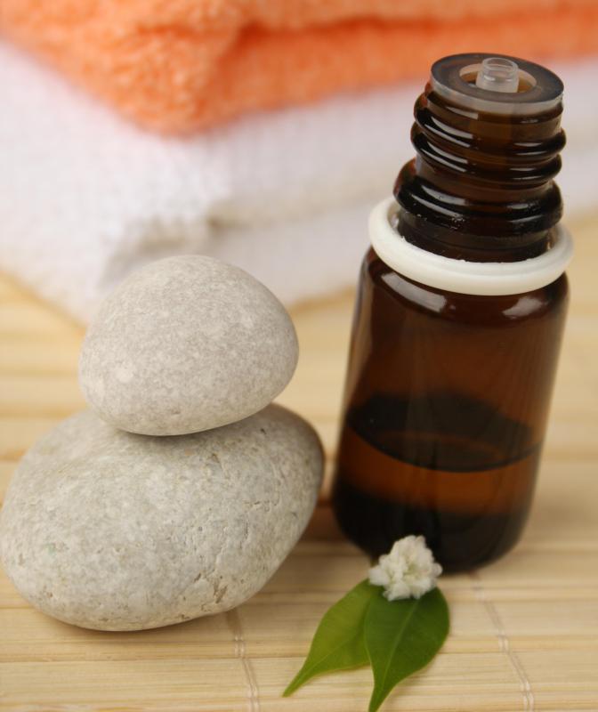 Antibacterial lotion may contain tea tree oil.