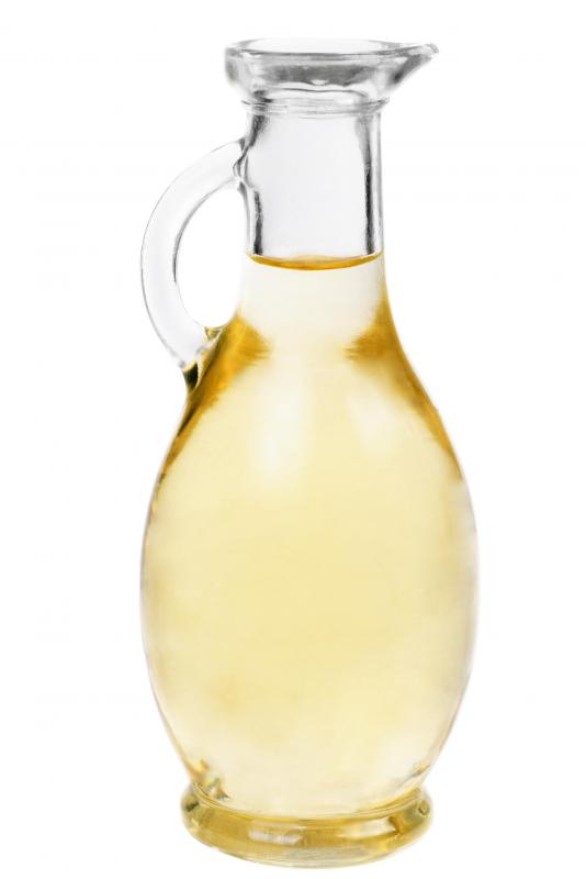 Vinegar may be used to clean grout.