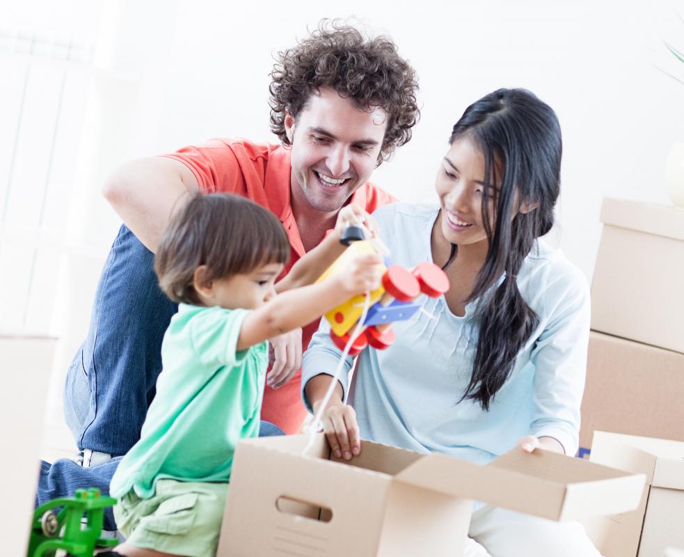 Children have developed object permanence when they realize that hidden or out of sight objects, like a boxed toy, still exist.