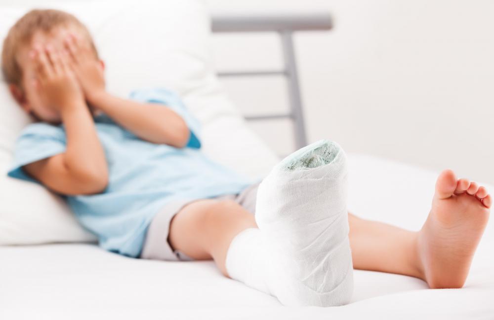 A cast boot is designed to fit over a cast.