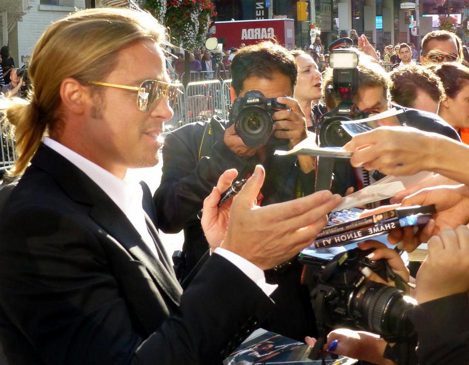 Brad Pitt is an A-list celebrity.