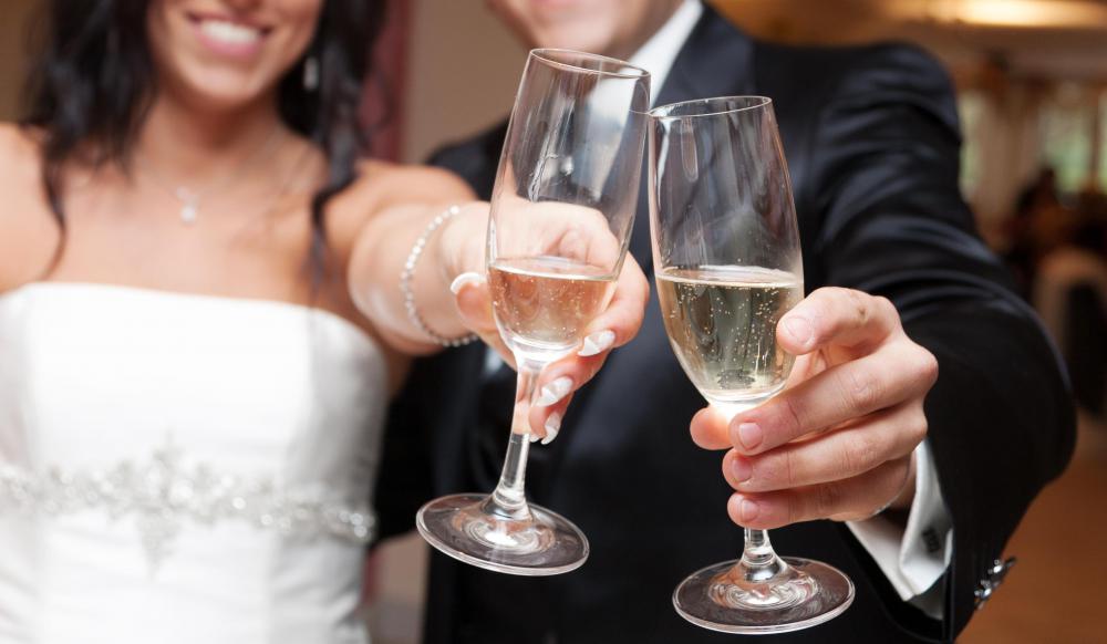 Toasts at a wedding may include an Irish Blessing to wish the new couple well on its marriage.