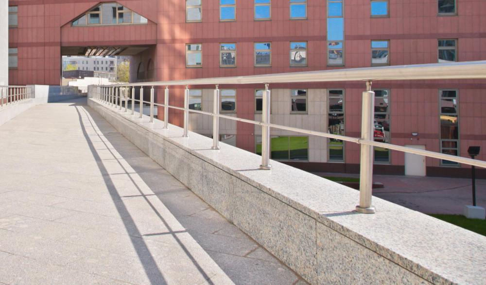 Bridge parapet.