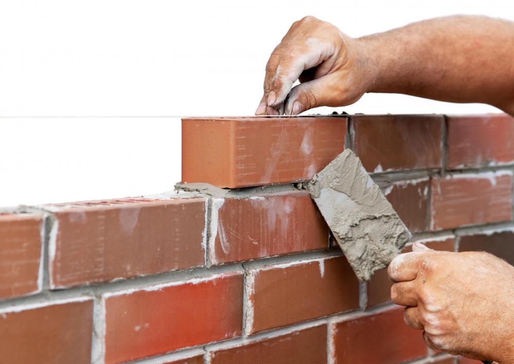 Masonry cement is used to bind bricks in construction projects.