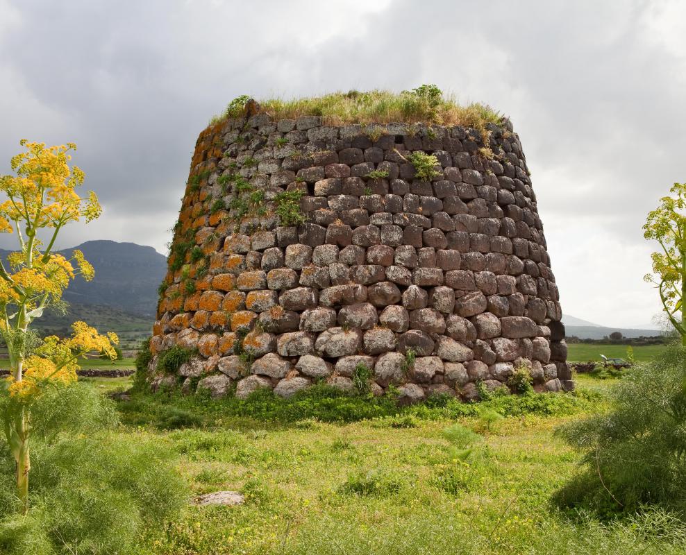 A nuraghe, a bronze age structure in Italy.