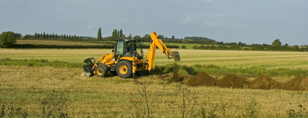 Prior to construction or renovation, site grading may be performed to even out the surface and provide a solid foundation.