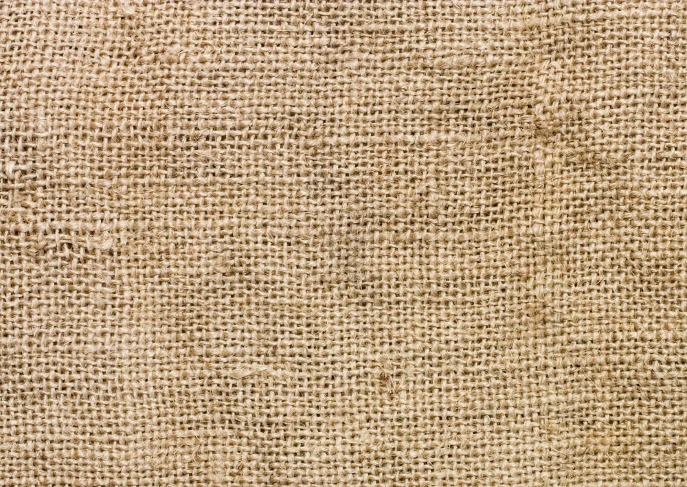 Close-up view of burlap.