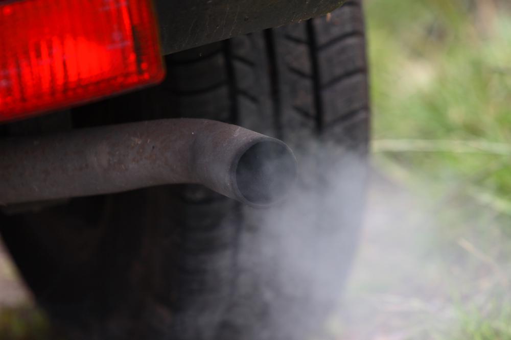 A charcoal canister stops fuel vapors from being released into the atmosphere.