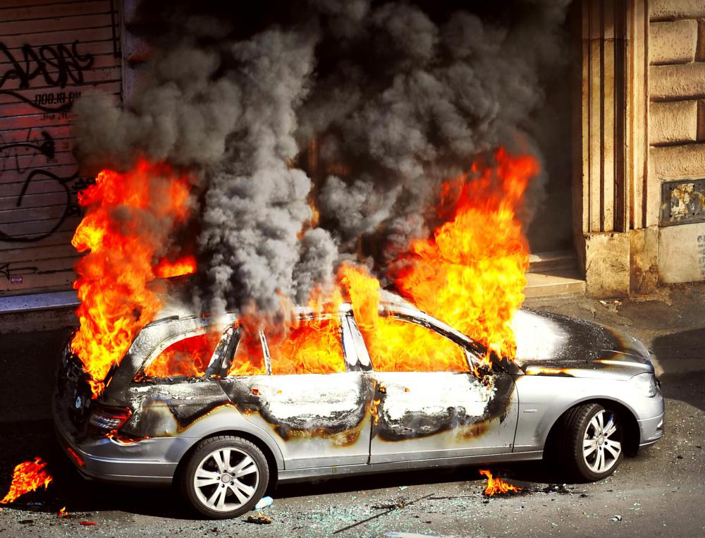 Comprehensive auto insurance policies cover vehicle fires.