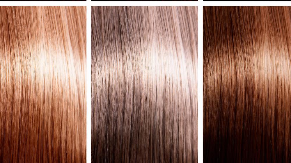 Caramel hair coloring.