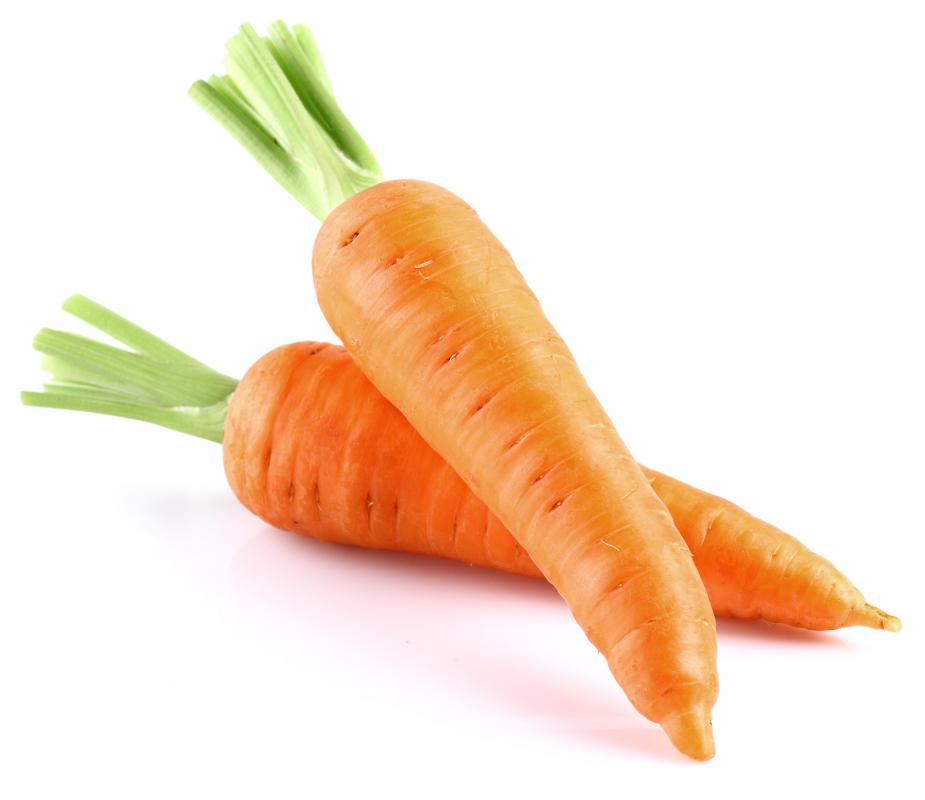 Beta carotene -- which gives carrots their orange color -- is converted into vitamin A when consumed.