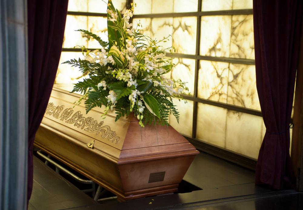 People buried in a green cemetery are usually interred in a coffin that will break down easily.