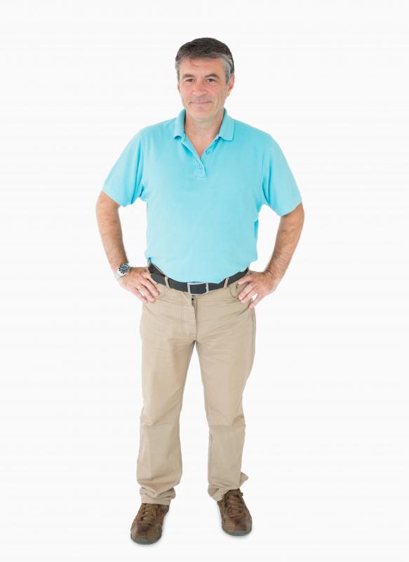 Polo shirts, loafers, and khaki pants are considered casual clothes.