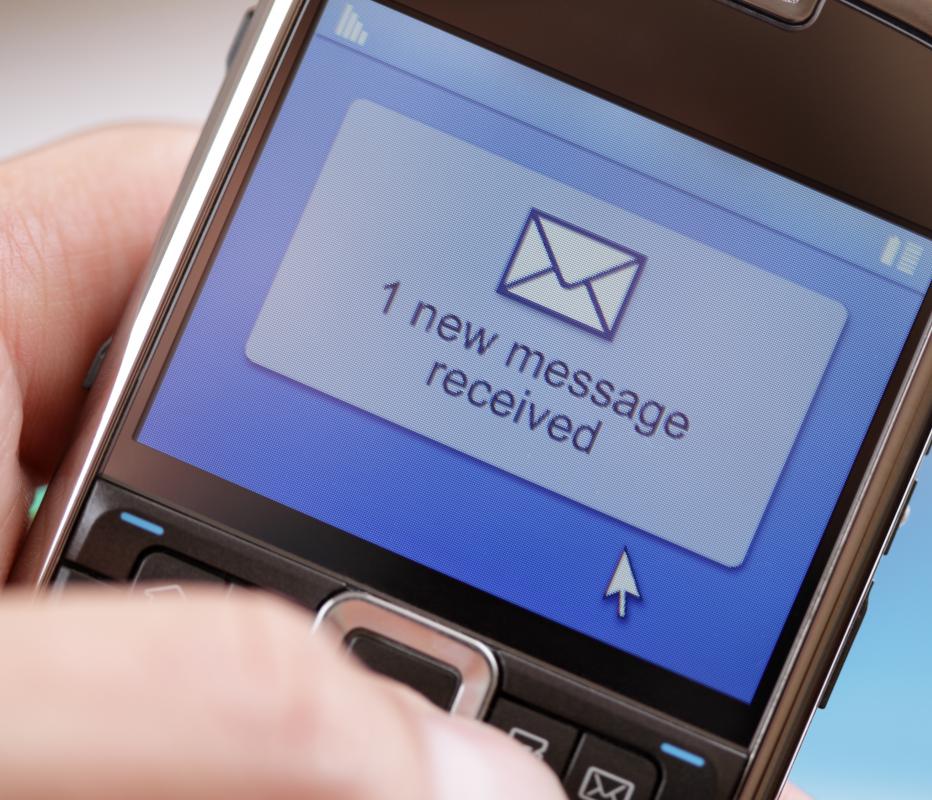 Cell phone alerts utilize text messaging technology.
