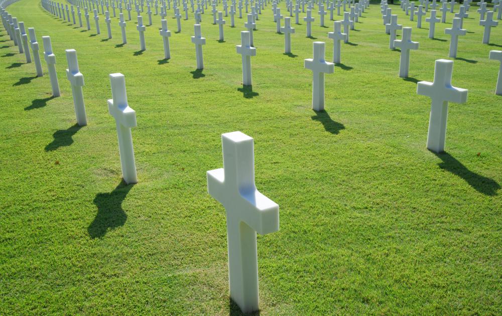 Most national cemeteries are designated for military burials.
