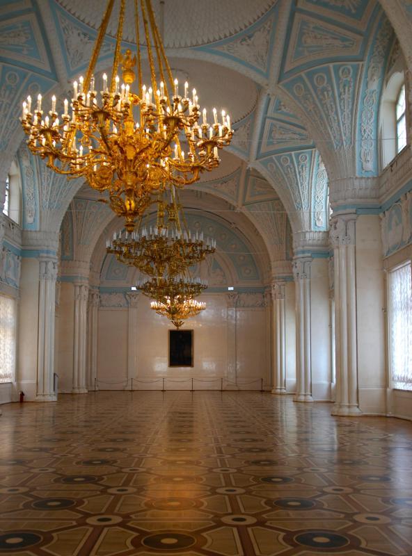 Chandeliers can be ornate and grand.